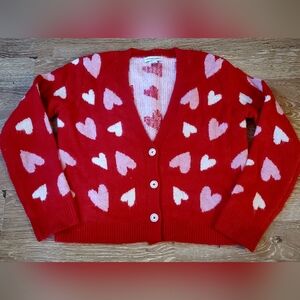 cupcakes & cashmere Red Heart Sweater